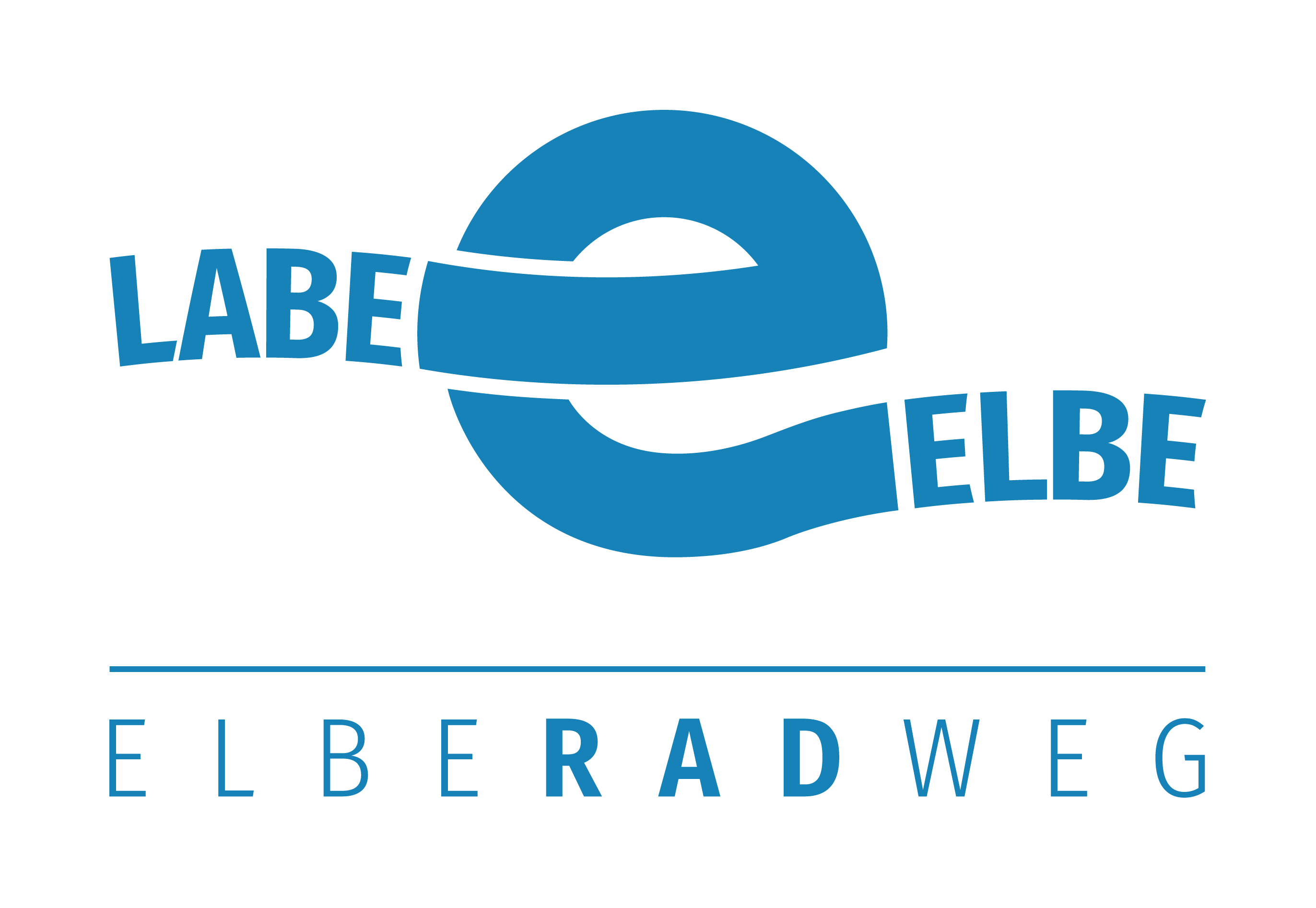 Elberadweg Logo. Im Fahrradland Sachsen